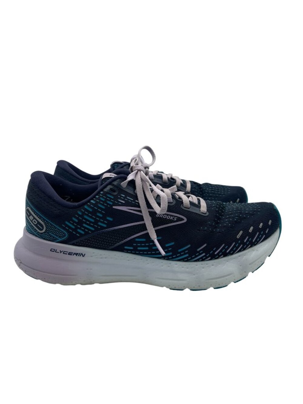 Brooks Glycerin 20 Womens Size 10B Blue Purple Running Shoes 1203691D061